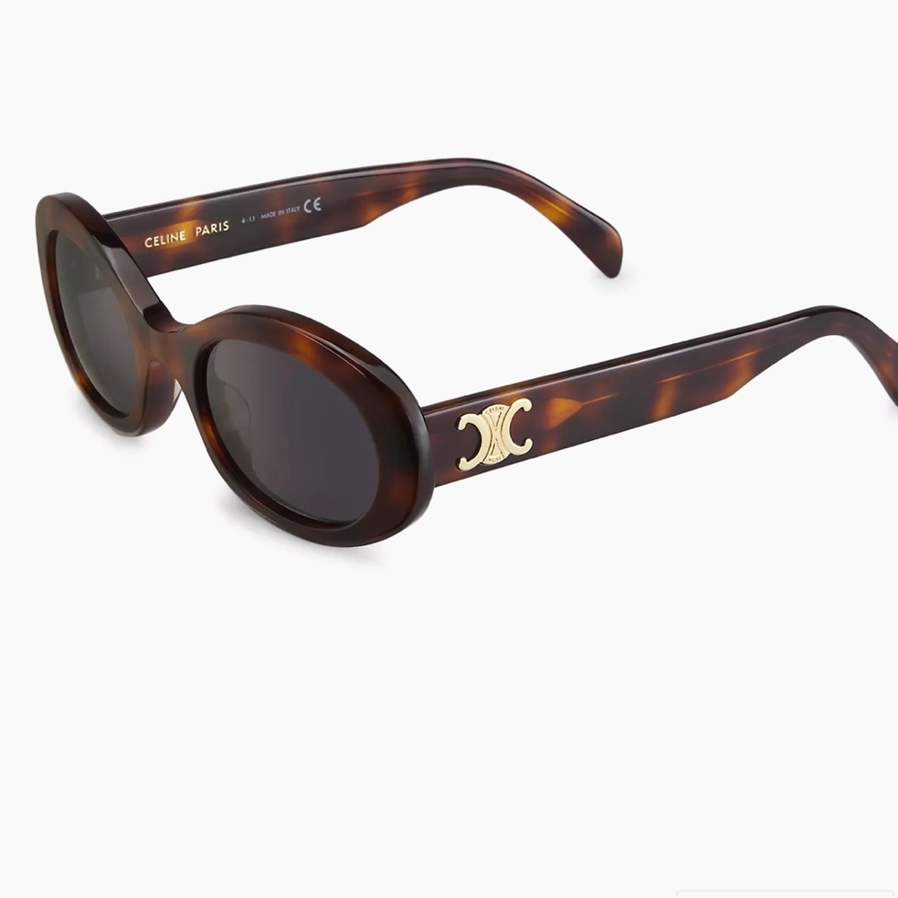 Celine
Triomphe Logo Oval Acetate Sunglasses